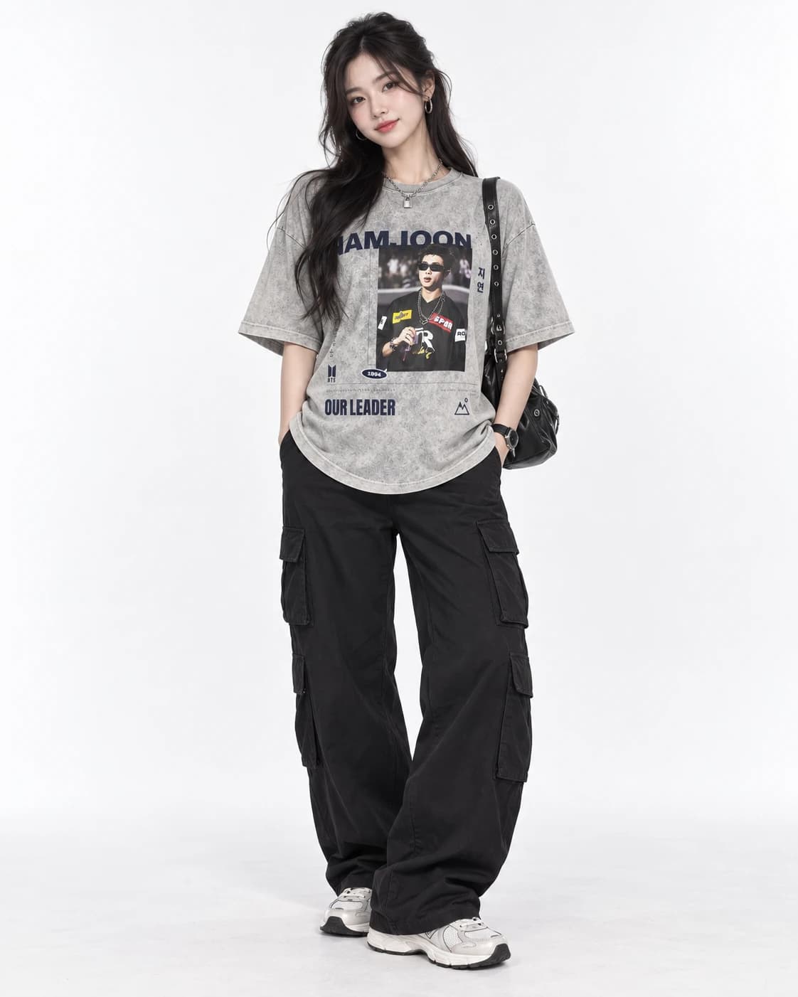Camiseta RM · Our Leader · modelo · caimento