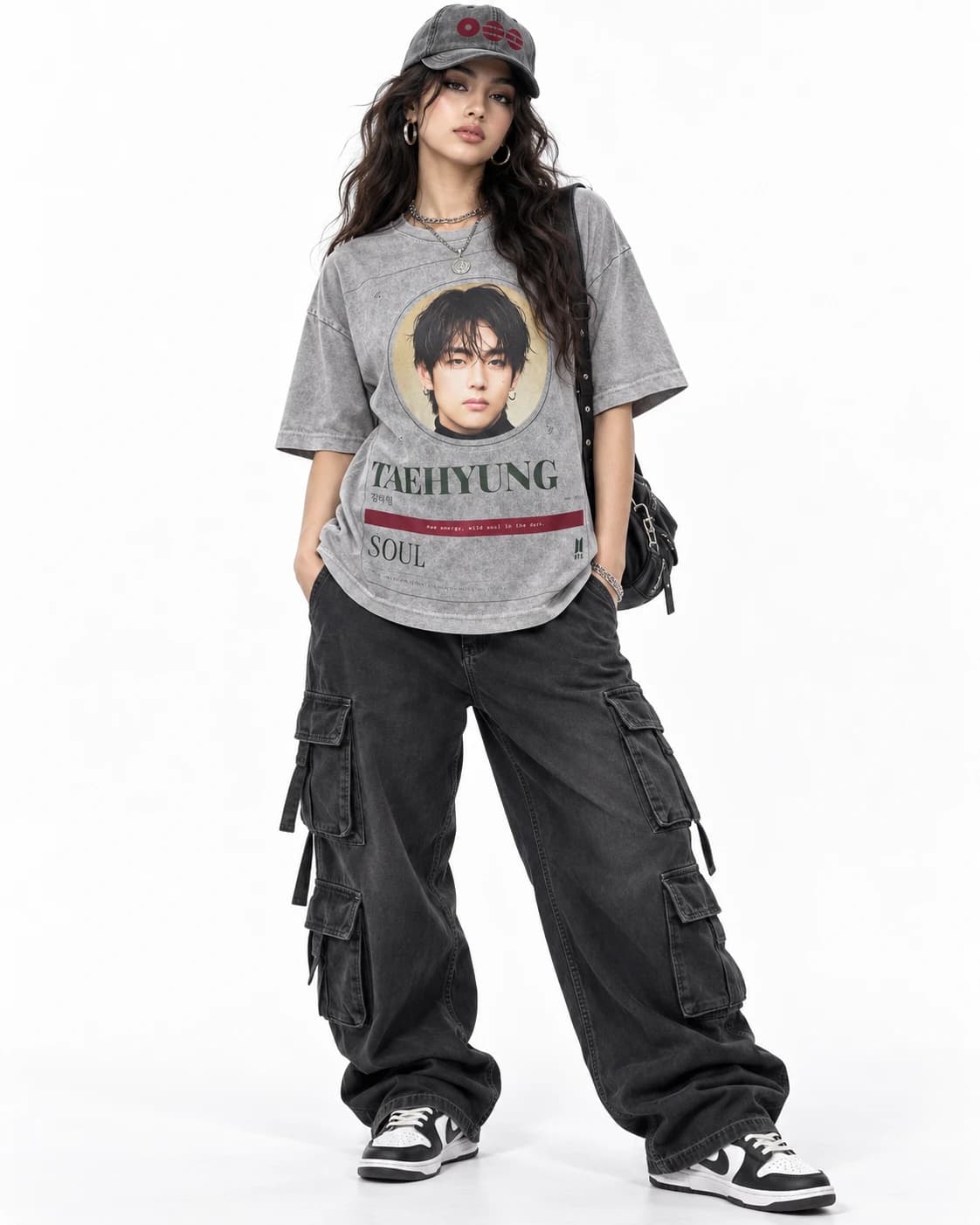 Camiseta Taehyung · Soul · modelo · caimento