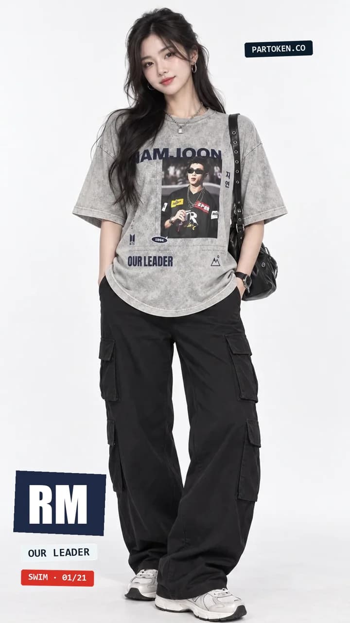 Edit com as fotos de modelo das 7 camisetas